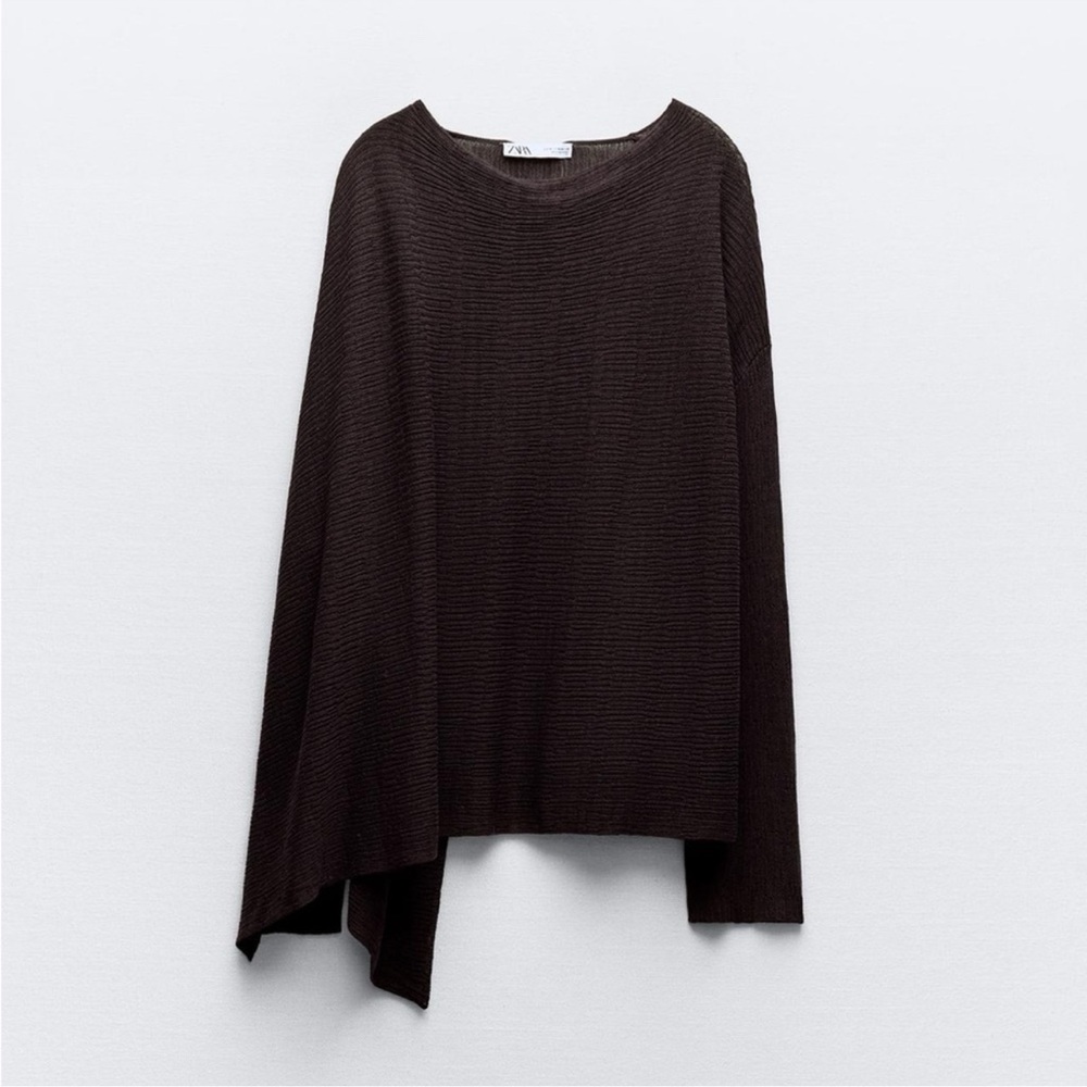 Zara Dark Brown Knit Pullover